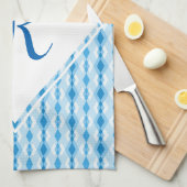 Diamond Monogram Theedoek (Quarter Fold)