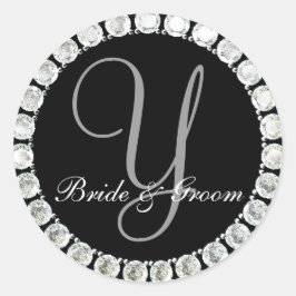 Diamond monogram Y aanpasbaar zegel