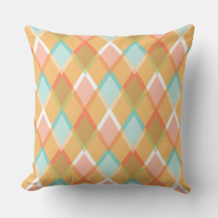 Diamond motif coussin extérieur couleurs vives