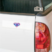 Diamond Nebula-ontwerp Bumpersticker (Op Truck)