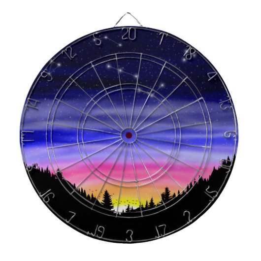 Diamond Night Dartbord (Voorkant)
