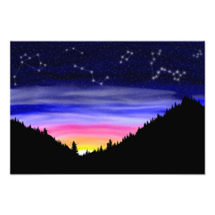 Diamond Night Photo Print Foto Afdruk
