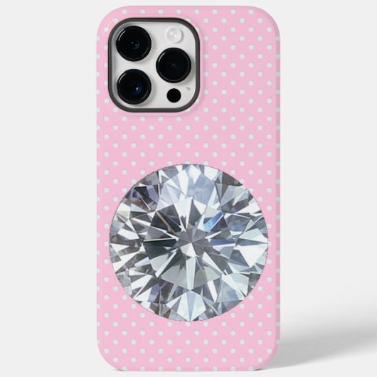 Diamond op roze Case-Mate iPhone case (Achterkant)
