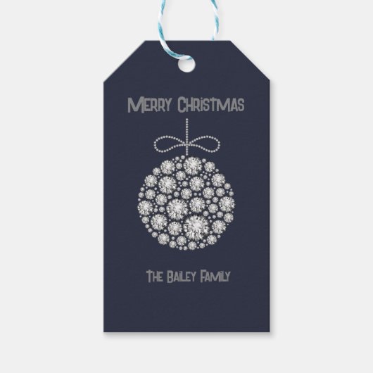 Diamond Ornament Cadeaulabel (Voorkant)