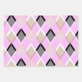 Diamond patroon inpakpapier lila vel (Voorkant 3)
