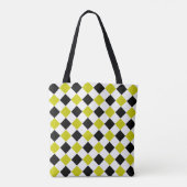 Diamond Pattern #1 Monogramed Tote Bag (Achterkant)