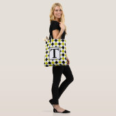 Diamond Pattern #1 Monogramed Tote Bag (Op model)