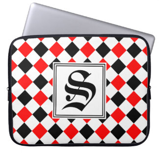 Diamond Pattern #3 Monogramed Laptop Sleeve