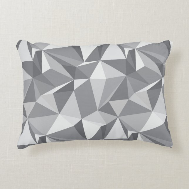 Diamond Pattern - Abstract veelhoek Accent Kussen (Voorkant)