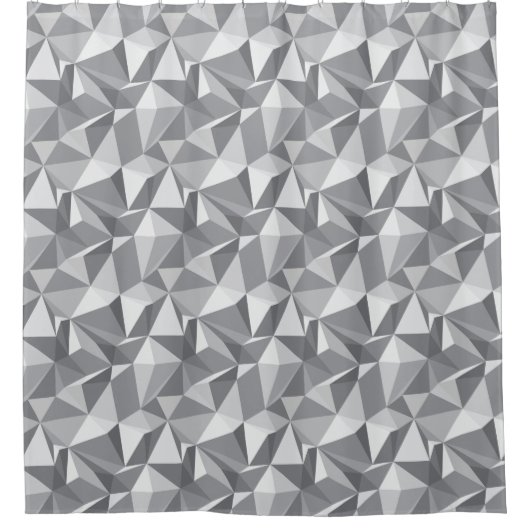 Diamond Pattern - Abstract veelhoek Douchegordijn (Voorkant)