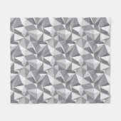 Diamond Pattern - Abstract veelhoek Fleece Deken (Voorkant (Horizontaal))