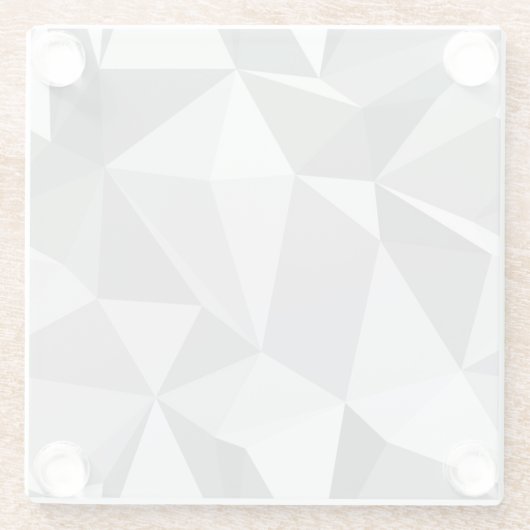 Diamond Pattern - Abstract veelhoek Glazen Onderzetter (Achterkant)