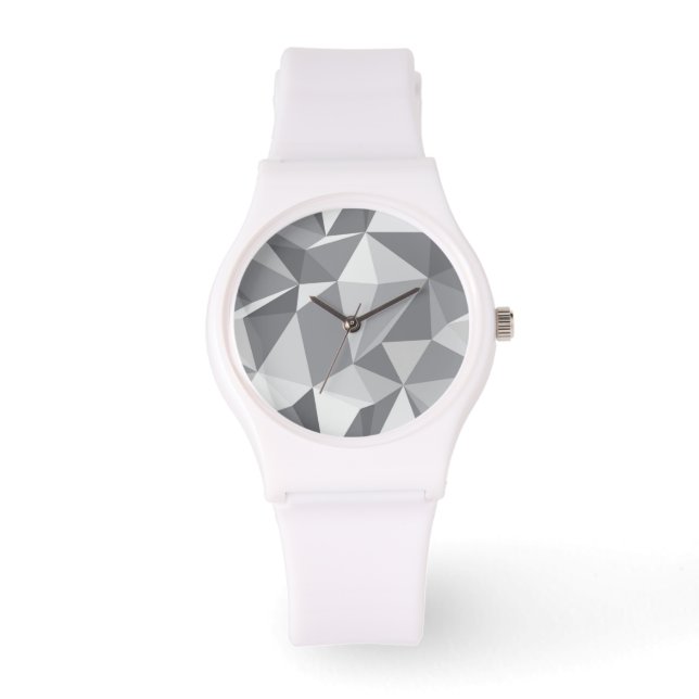 Diamond Pattern - Abstract veelhoek Horloge (Voorkant)