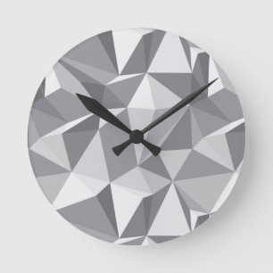 Diamond Pattern - Abstract veelhoek Ronde Klok