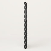 Diamond Pattern Black and White Case-Mate iPhone Case (Achterkant/links)