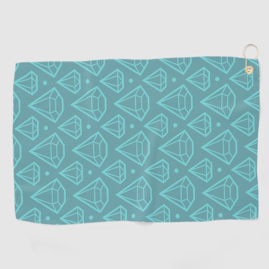 Diamond Pattern | BLAUWGROEN Golfhanddoek (Horizontaal)