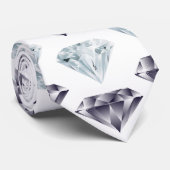 Diamond Pattern Bling Bling Luxury Elegant Stropdas (Opgerold)