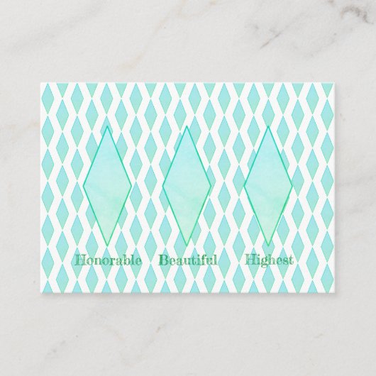 Diamond pattern Enclosure Card Informatiekaartje (Voorkant)