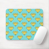 Diamond Pattern - Geel & Turquoise Muismat (Met muis)