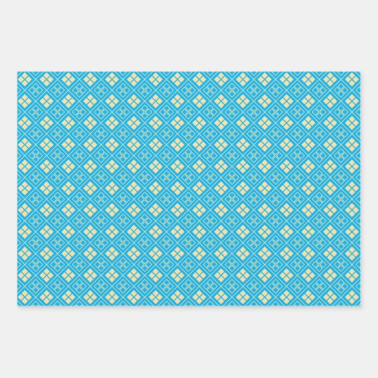 Diamond Pattern Inpakpapier Vel (Voorkant 3)