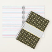 Diamond Pattern Noir Notitieboek (Binnen)