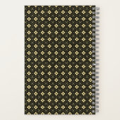 Diamond Pattern Noir Notitieboek (Achterkant)