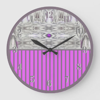 Diamond Pattern (Paarse achterste klok) Grote Klok