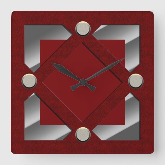 Diamond Pattern Wall klok (Voorkant)