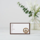 Diamond Peace Sign Visitekaartje (Staand voorkant)