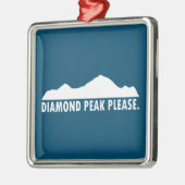 Diamond Peak alstublieft Metalen Ornament (Links)