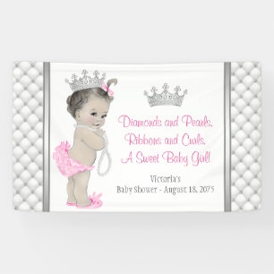 Diamond Pearl Princess-Baby shower Spandoek