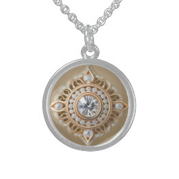 DIAMOND & PEONY STERLING ZILVER KETTING