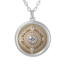 DIAMOND & PEONY ZILVER VERGULDEN KETTING