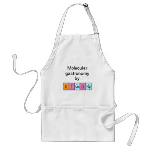Diamond periodieke lijstnaam apron standaard schort