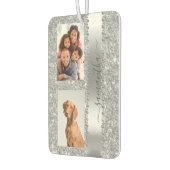 Diamond Photo Glitter Name Monogram Silver Luchtverfrisser (Links)