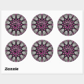 Diamond Pink Om Mandala Sticker (Vel)