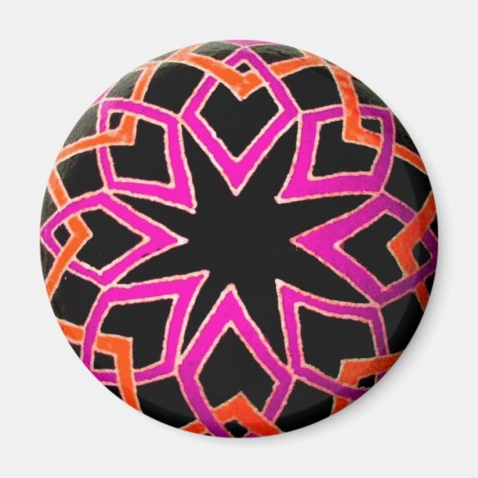 Diamond Pysanka Magnet Magneet (Voorkant)