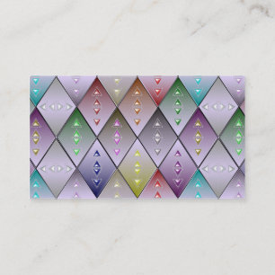 Diamond Quilt Pattern - Aangepaste Visitekaartjes