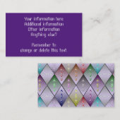 Diamond Quilt Pattern - Aangepaste Visitekaartjes (Voorkant / Achterkant)