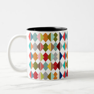 Diamond Quilt Tweekleurige Koffiemok