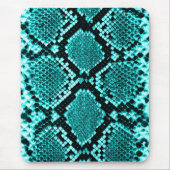 Diamond Rattlesnake Snake Skin aqua Muismat (Voorkant)