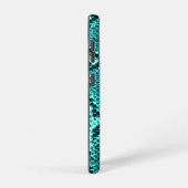 Diamond Rattlesnake Snake Skin aqua Samsung Galaxy Hoesje (Rechterkant)