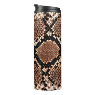 Diamond Rattlesnake Snake Skin Thermosbeker