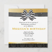 Diamond Ribbon met Damask Pattern Save The Date (Achterkant)