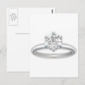 Diamond Ring Bling Clipart Briefkaart (Voorkant / Achterkant)