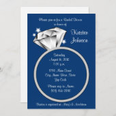 Diamond Ring Bridal Shower - Uitnodiging - Royal B (Voorkant / Achterkant)
