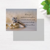 Diamond Ring et Pearls Mariage Charity Carte Favor (Bureau)