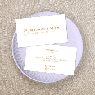 Diamond Ring Fine Jewelers Visitekaartje