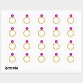 Diamond ring ronde sticker (Vel)