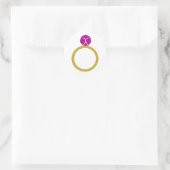 Diamond ring ronde sticker (Tas)